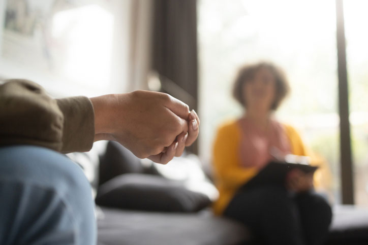 teen in psychotherapy